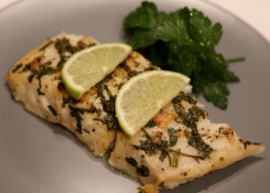 Corvina fish in lime marinade makes perfect protein dish for dinner